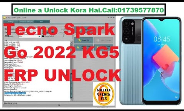 Tecno Spark Go 2022 KG5 Frp Bypass By Octoplus FRP Tool Tecno Spark Go 2022 KG5 Frp Bypass By Octoplus FRP Tool