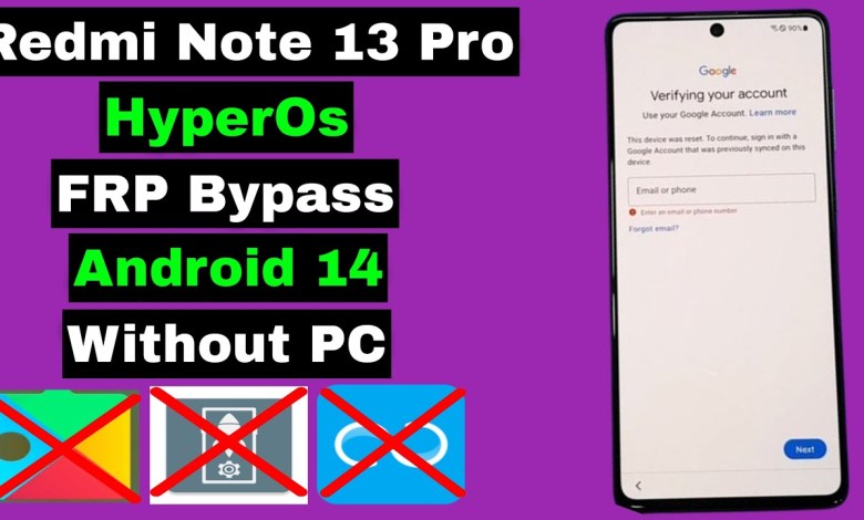 Redmi Note 13 Pro FRP Bypass Android 14 Without PC | Redmi Note 13 Pro FRP Bypass Android 14 Without PC |