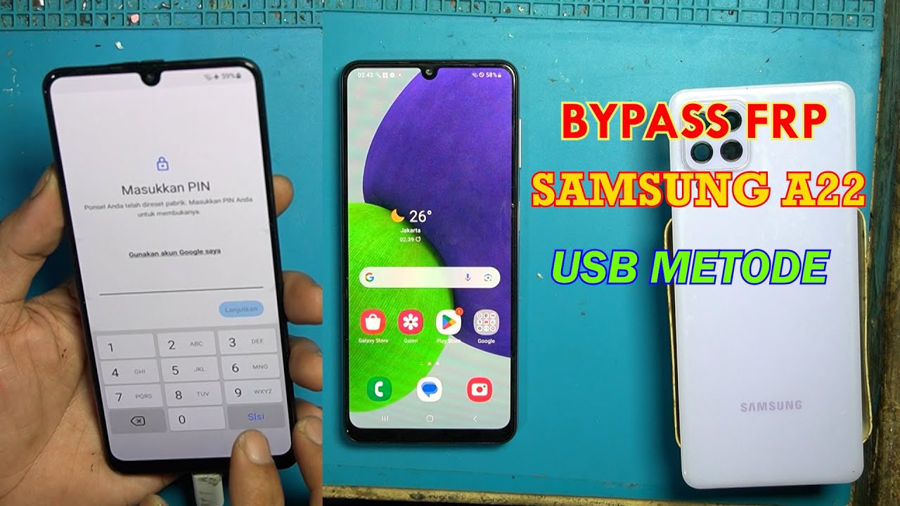 Bypass FRP on Samsung Galaxy A22 using USB with Android 13 – Limited to USB only Bypass FRP on Samsung Galaxy A22 using USB with Android 13 – Limited to USB only