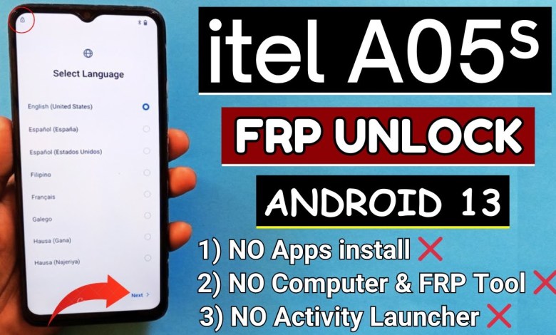 Uncover How to Bypass Itel A05s Frp on Android 13 Without a PC! Uncover How to Bypass Itel A05s Frp on Android 13 Without a PC!