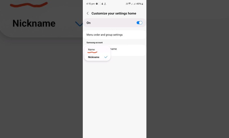 samsung account: name vs nickname. #Goodlock samsung account: name vs nickname. #Goodlock