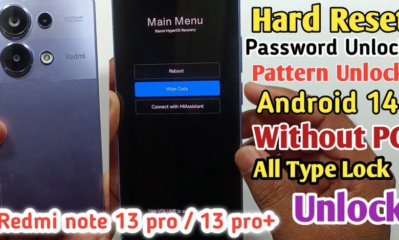 How To Hard Reset Xiaomi Redmi Note 13/Note 13 Pro 5G How To Hard Reset Xiaomi Redmi Note 13/Note 13 Pro 5G