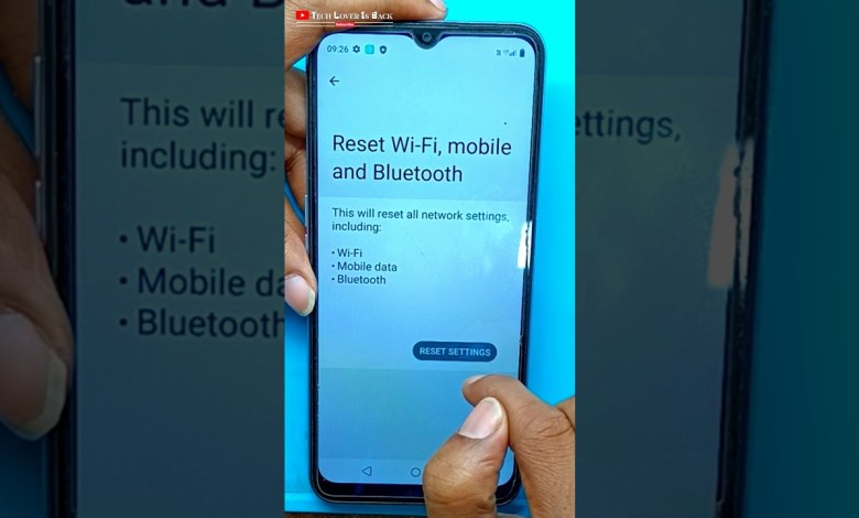 reset wi-fi,mobile networks,and Bluotooth in realme c31 reset wi-fi,mobile networks,and Bluotooth in realme c31