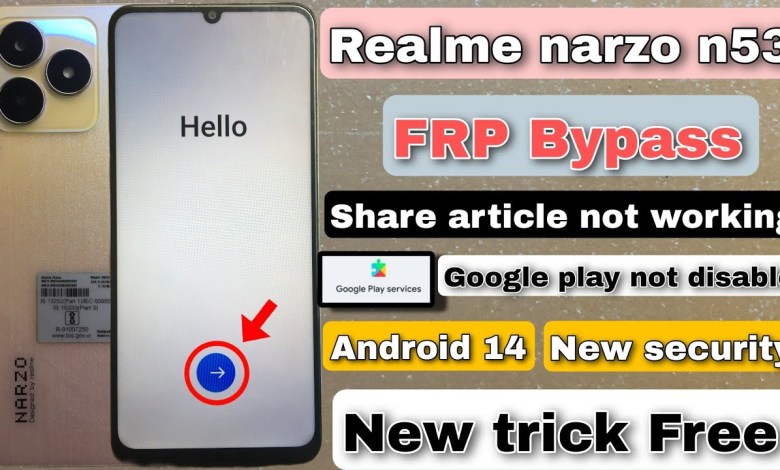 Unlocking Secrets: Realme Narzo N53 FRP Bypass on Android 14 | Discover the New Trick! Unlocking Secrets: Realme Narzo N53 FRP Bypass on Android 14 | Discover the New Trick!