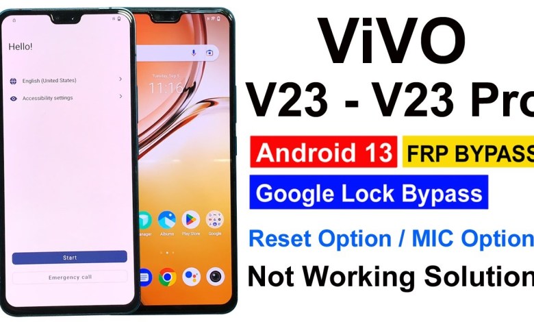 Vivo V23/ V23 Pro Reset Google Account Android 13 | Vivo V23/ V23 Pro Reset Google Account Android 13 |
