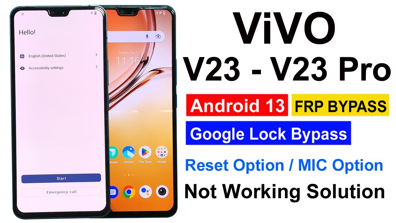 Vivo V23/ V23 Pro Reset Google Account Android 13 | Vivo V23/ V23 Pro Reset Google Account Android 13 |
