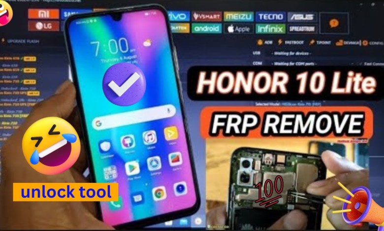 Honor 10 lite frp bypass HRY LX1 By unlock tool Reset Honor 10 lite frp bypass HRY LX1 By unlock tool Reset