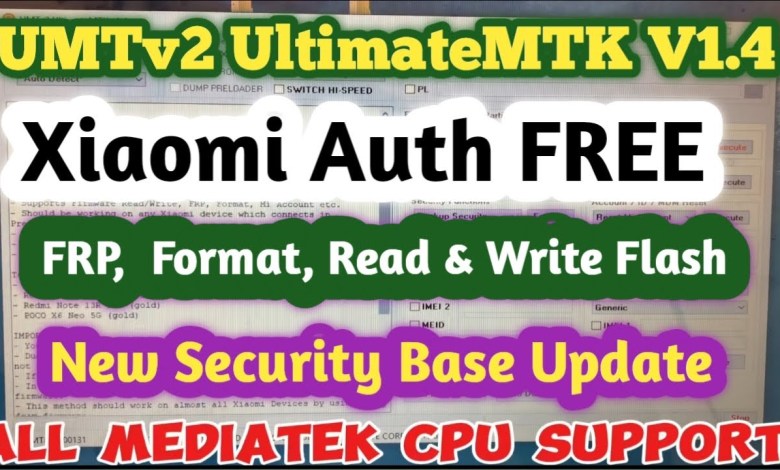 UMTv2 UltimateMTK v1.4 New Update | Xiaomi UMTv2 UltimateMTK v1.4 New Update | Xiaomi