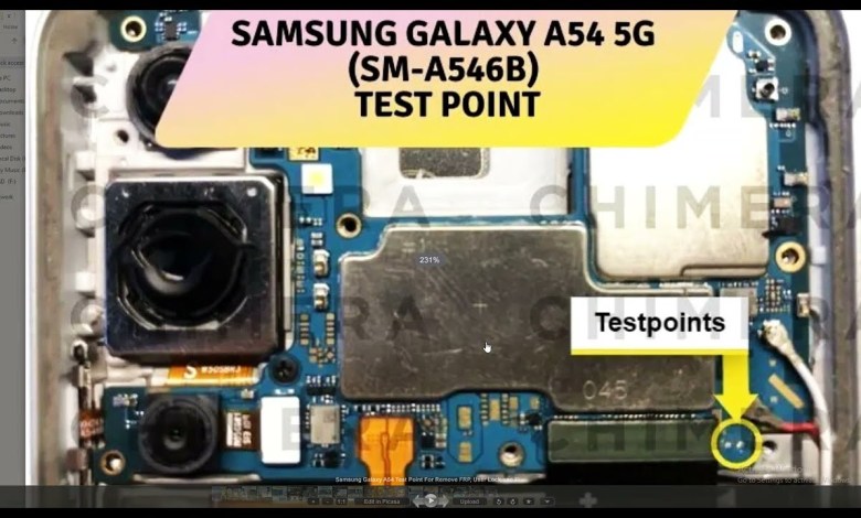 Samsung Galaxy A54 Test Point For Remove FRP User Lock Samsung Galaxy A54 Test Point For Remove FRP User Lock