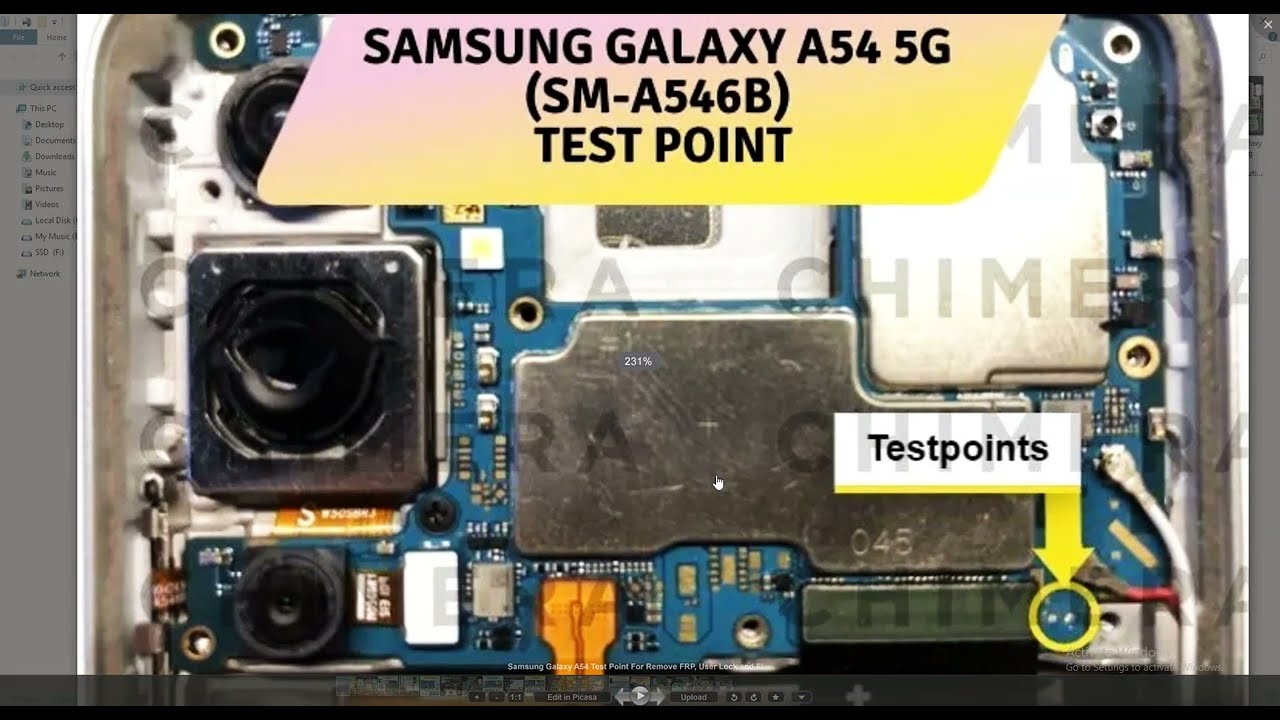Samsung Galaxy A54 Test Point For Remove FRP User Lock Samsung Galaxy A54 Test Point For Remove FRP User Lock