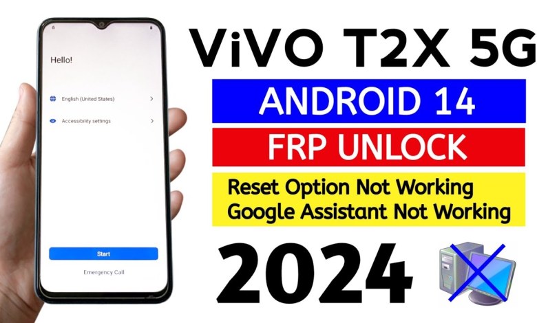 ViVO T2X 5G (V2312) Gmail Frp Bypass Android 14 ViVO T2X 5G (V2312) Gmail Frp Bypass Android 14