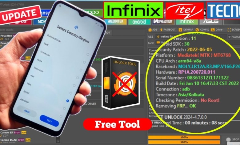 Unlock Tecno and Infinix phones with SPD CPU using a free tool – Frp Bypass! Discover how it works now. Unlock Tecno and Infinix phones with SPD CPU using a free tool – Frp Bypass! Discover how it works now.