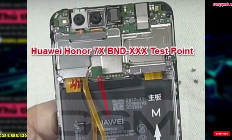 Huawei Honor 7X BND-XXX Test Point Huawei Honor 7X BND-XXX Test Point