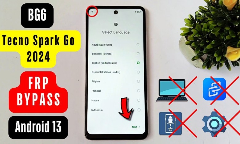 Tecno Spark Go 2024 (BG6) Android 13 FRP Bypass Without Tecno Spark Go 2024 (BG6) Android 13 FRP Bypass Without