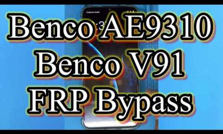 Benco AE9310 Google Account Bypass Benco AE9310 Google Account Bypass