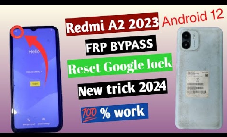 Redmi A2 FRP Bypass Android 13 | New Trick | Redmi A2 Redmi A2 FRP Bypass Android 13 | New Trick | Redmi A2