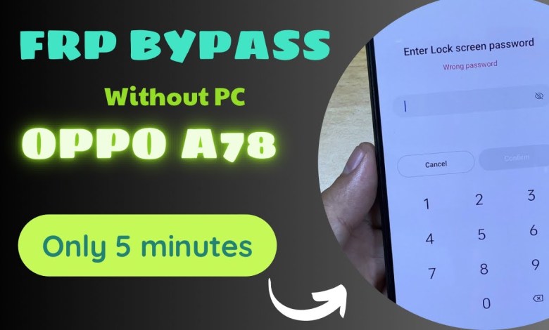OPPO A78 FRP Bypass Without PC | Remove google account OPPO A78 FRP Bypass Without PC | Remove google account