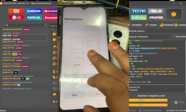 Oppo A38 CPH2579 Frp Bypass / Unlock Tool / R Unlocker Oppo A38 CPH2579 Frp Bypass / Unlock Tool / R Unlocker