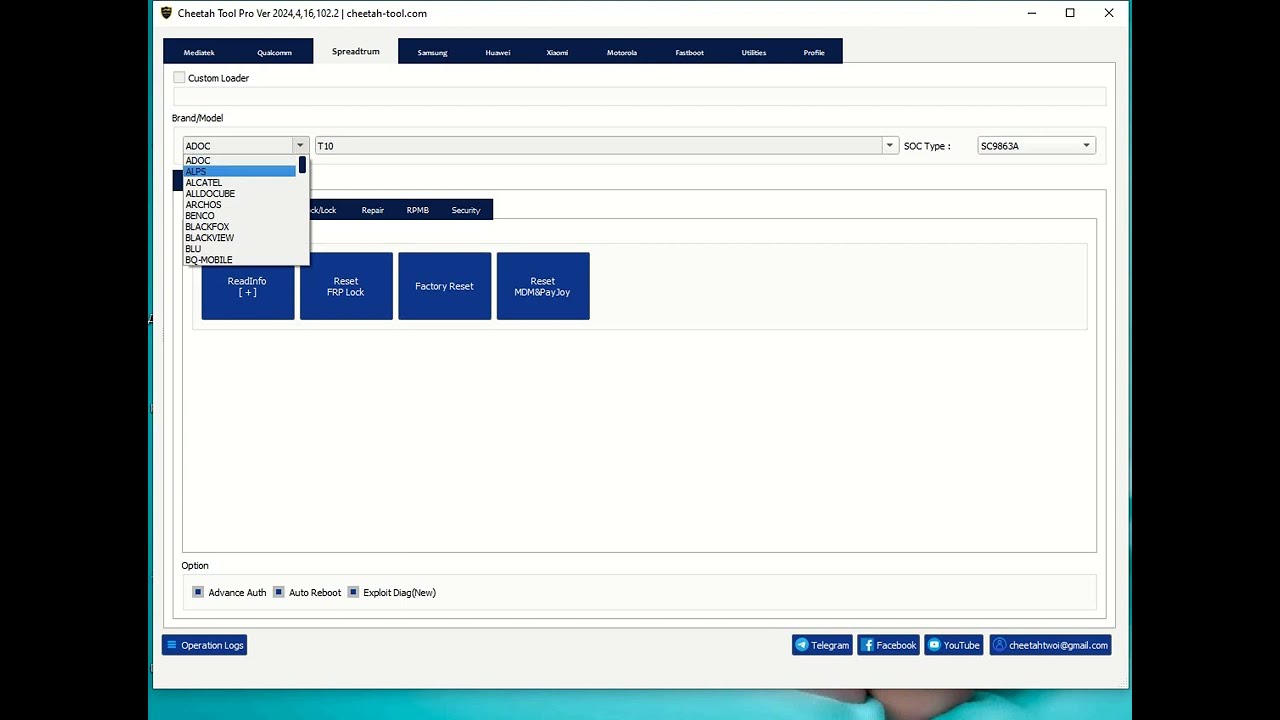 INFINIX X6516 Remove FRP via Cheetah TOOL INFINIX X6516 Remove FRP via Cheetah TOOL