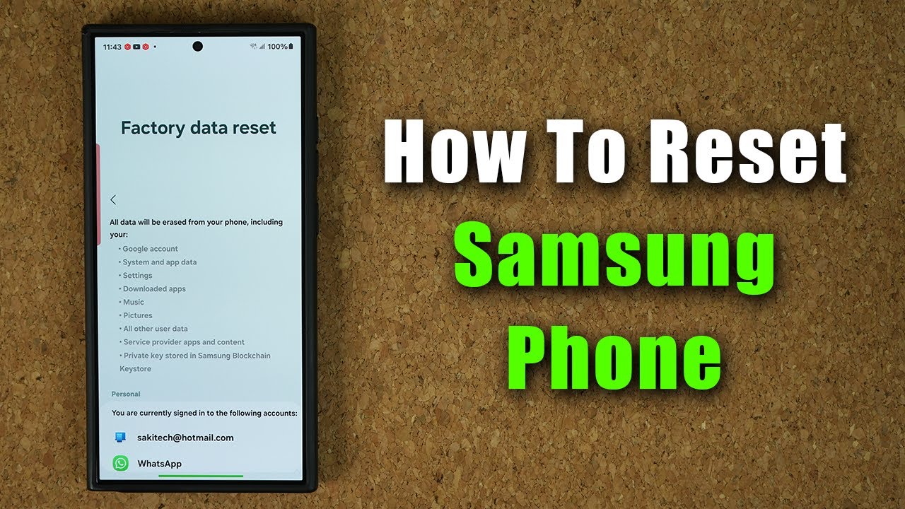 How to Reset Your Samsung Galaxy Phone to Factory How to Reset Your Samsung Galaxy Phone to Factory