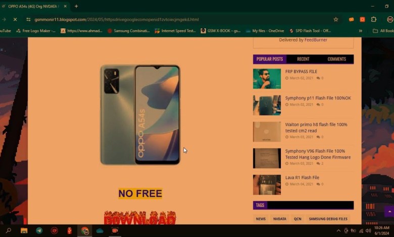 OPPO A54s (4G) Org NVDATA File by Unlock Tool #gsmakd OPPO A54s (4G) Org NVDATA File by Unlock Tool #gsmakd