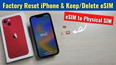 Factory Reset iPhone If Using eSIM | Keep/Delete eSIM Factory Reset iPhone If Using eSIM | Keep/Delete eSIM