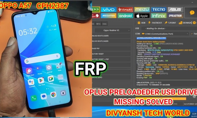 Oppo A57 (CPH2387) FRP REMOVE UNLOCKTOOL ONE CLICK || Oppo A57 (CPH2387) FRP REMOVE UNLOCKTOOL ONE CLICK ||