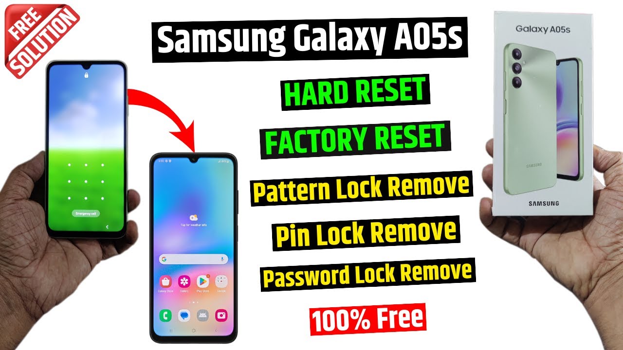 Samsung A05s Factory Reset & Remove All Type Screen Samsung A05s Factory Reset & Remove All Type Screen