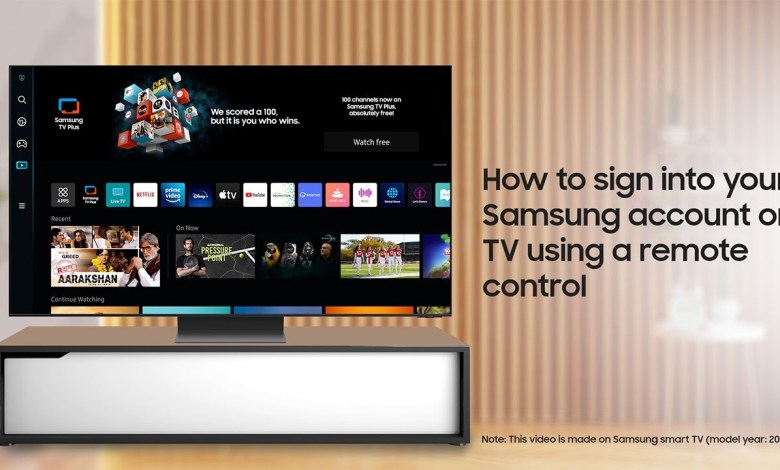 How to sign into your Samsung account on TV using How to sign into your Samsung account on TV using