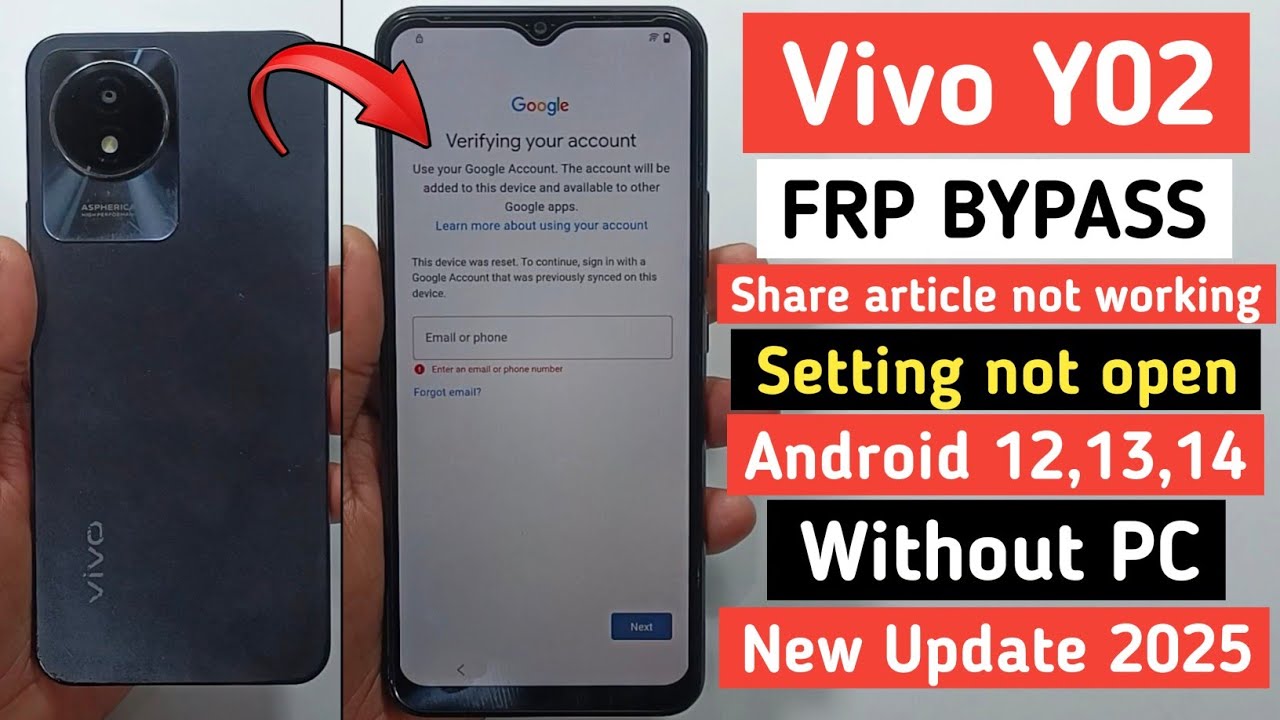 Discover How to Bypass Frp on Vivo Y02 and Y02T Models With No Share Article Option Discover How to Bypass Frp on Vivo Y02 and Y02T Models With No Share Article Option