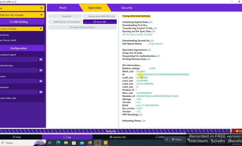 FRP Bupass Infinix Zero 30 X6731B TFM Tool Pro FRP Bupass Infinix Zero 30 X6731B TFM Tool Pro