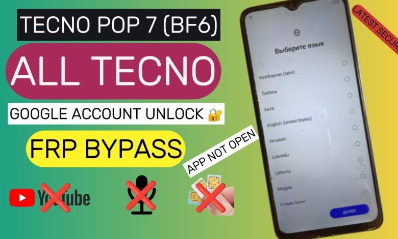 Unlock Tecno POP 7 (BF6) with this unique Frp bypass method || Google Account Unlock Tecno POP 7 (BF6) with this unique Frp bypass method || Google Account
