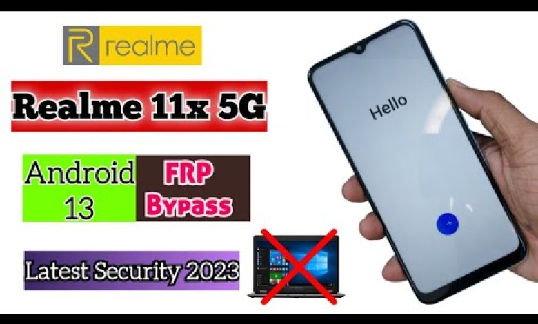 Realme 11x 5G FRP Bypass Android 13 | Google Lock Realme 11x 5G FRP Bypass Android 13 | Google Lock