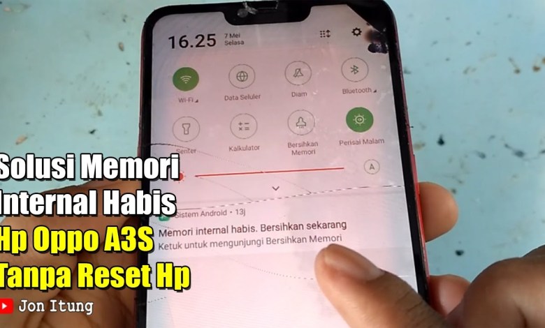 Solution for Oppo A3S cell phone running out of internal memory without resetting the cell phone Solution for Oppo A3S cell phone running out of internal memory without resetting the cell phone