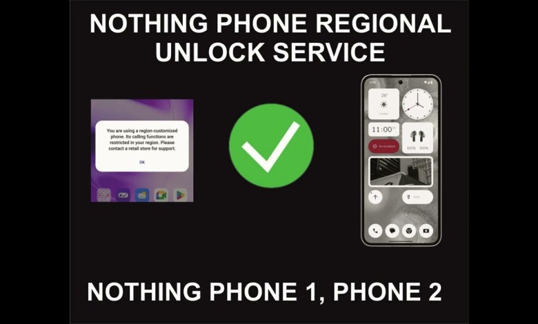 Nothing Phone Region, Regional Unlock Service, All Nothing Phone Region, Regional Unlock Service, All