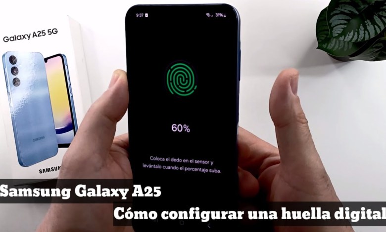 Samsung Galaxy A25 how to configure the fingerprint Samsung Galaxy A25 how to configure the fingerprint