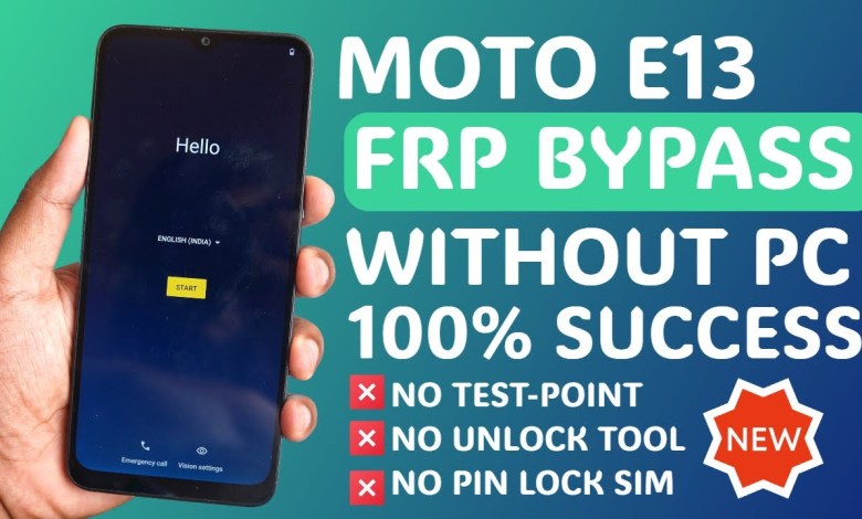 2024 NEW : Motorola E13 FRP Bypass Without Computer 2024 NEW : Motorola E13 FRP Bypass Without Computer