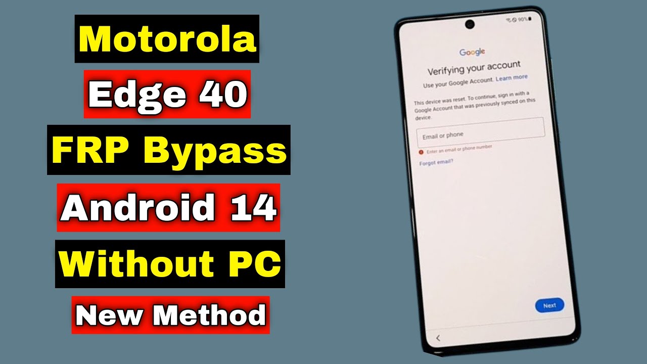 Motorola Edge 40 Android 14 FRP Bypass Without PC | Motorola Edge 40 Android 14 FRP Bypass Without PC |