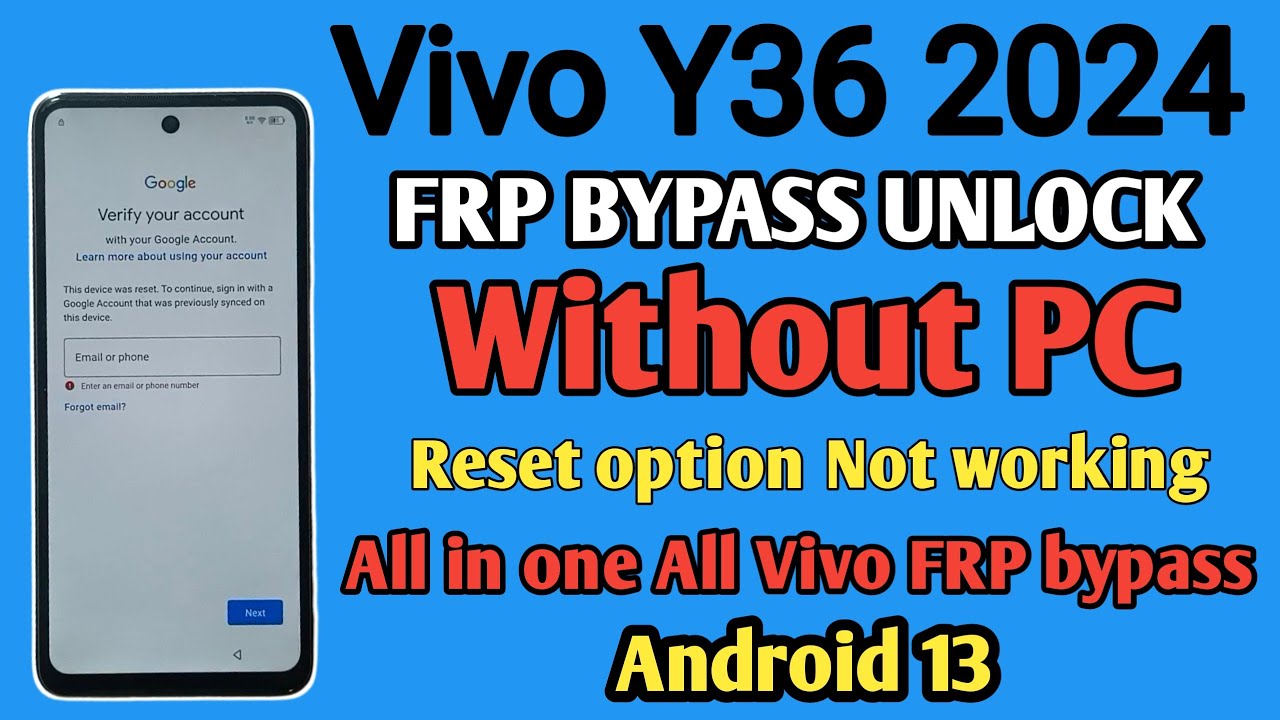 How To Bypass Google Account VIVO Y36 Android 13 || How To Bypass Google Account VIVO Y36 Android 13 ||
