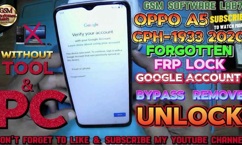 OPPO A5 2020 FRP Bypass Without PC|OPPO A5 2020 Google OPPO A5 2020 FRP Bypass Without PC|OPPO A5 2020 Google