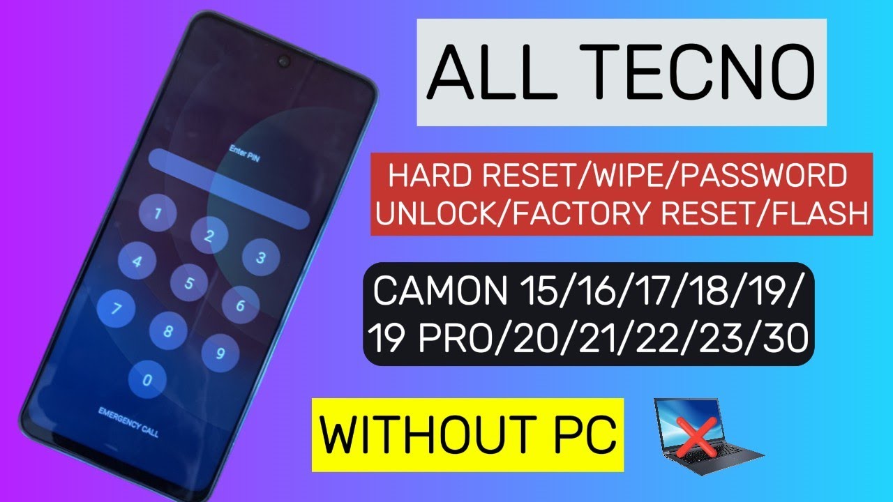 All Tecno Hard Reset/Wipe/Password Unlock/Factory All Tecno Hard Reset/Wipe/Password Unlock/Factory