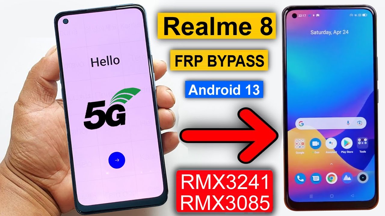 Realme 8 FRP/Gmail Account bypass Android 13 | Realme Realme 8 FRP/Gmail Account bypass Android 13 | Realme