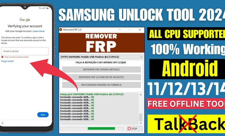 SAMSUNG FRP BYPASS OFFLINE TOOL 2024 | UNLOCK SAMSUNG FRP BYPASS OFFLINE TOOL 2024 | UNLOCK