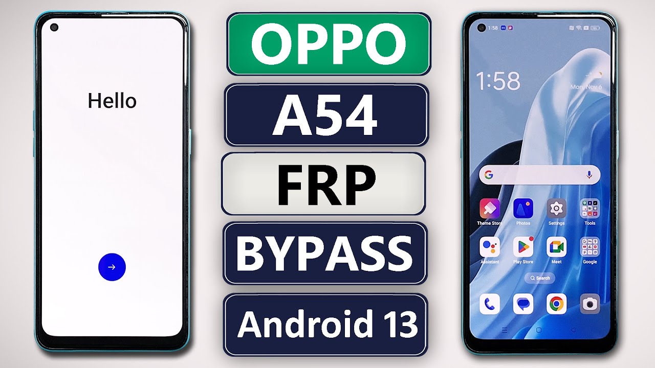 Oppo A54 5G FRP Bypass Android 13 Update | Oppo A54 Oppo A54 5G FRP Bypass Android 13 Update | Oppo A54