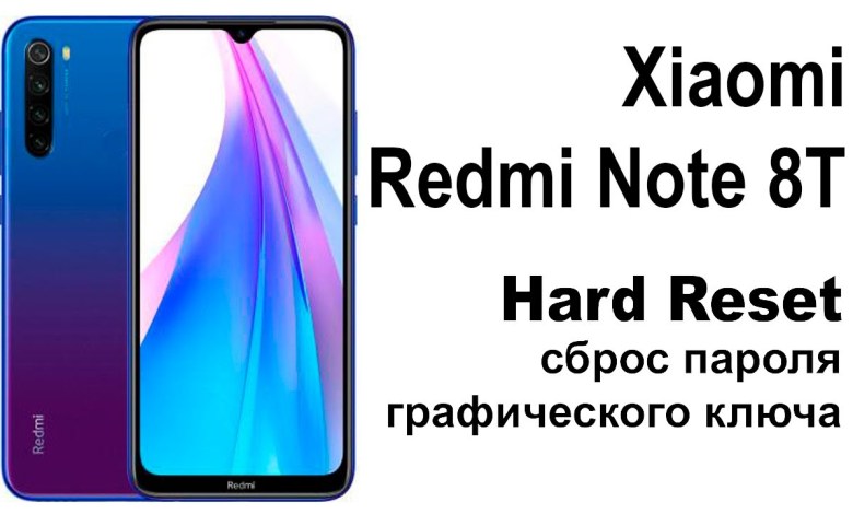 Xiaomi Redmi Note 8T. Reset pattern key or Xiaomi Redmi Note 8T. Reset pattern key or