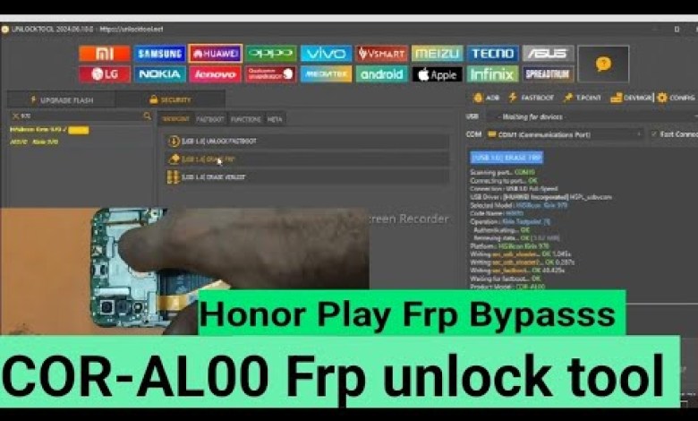 Honor Play (COR-AL00) Frp Bypasss Unlock tool | honor Honor Play (COR-AL00) Frp Bypasss Unlock tool | honor
