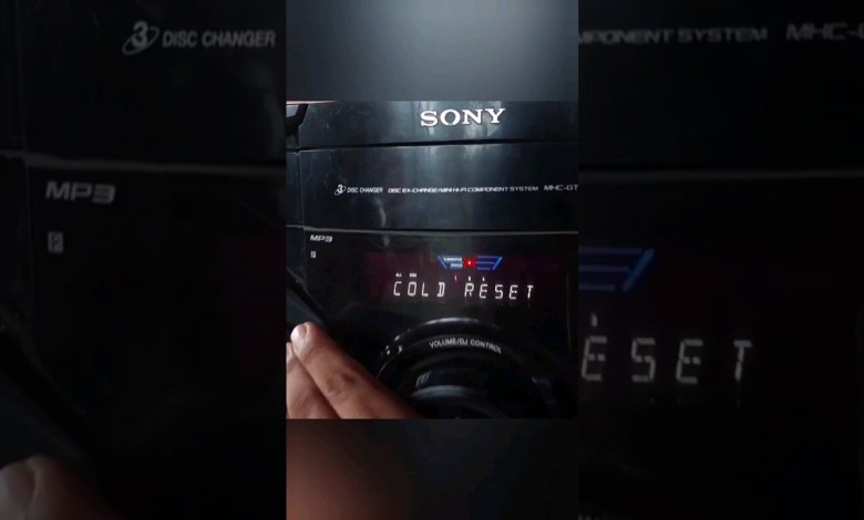 Como hacer cold reset a tu equipo sony GTR 555 Como hacer cold reset a tu equipo sony GTR 555