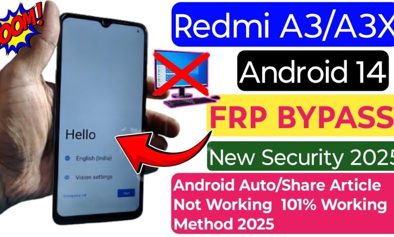 Unlocking Secrets: Redmi A3X FRP Bypass & Google Account Switch Made Easy! Unlocking Secrets: Redmi A3X FRP Bypass & Google Account Switch Made Easy!