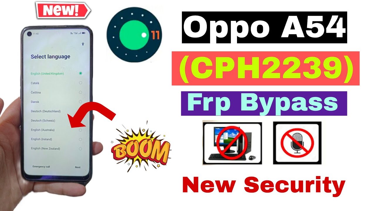 OPPO A54 FRP BYPASS 100% WITHOUT PC ANDROID 11/12 | OPPO A54 FRP BYPASS 100% WITHOUT PC ANDROID 11/12 |