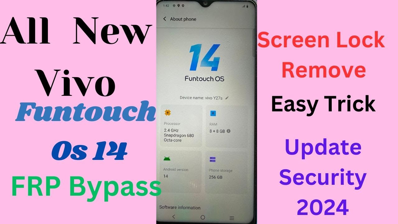 All Vivo Screen Lock Remove | Vivo Android 14 FRP All Vivo Screen Lock Remove | Vivo Android 14 FRP